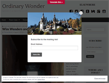 Tablet Screenshot of ordinarywonder.com